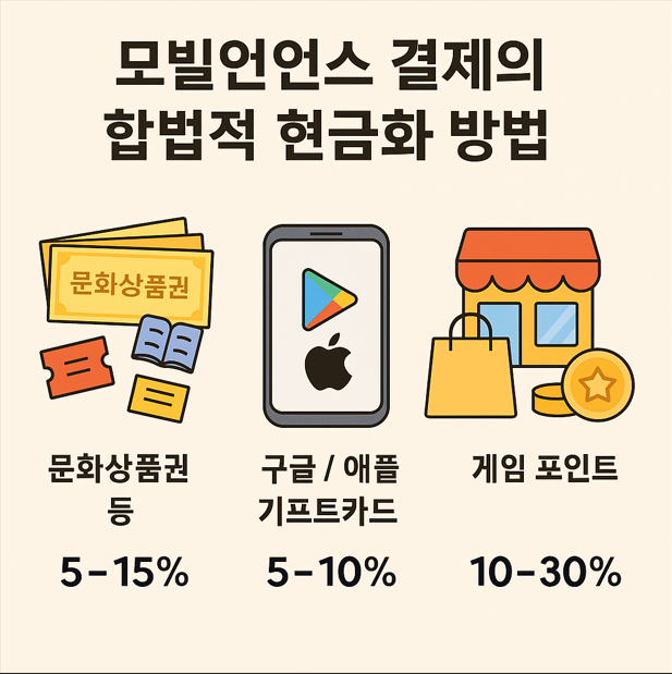 모빌리언스 카드 현금화 방법 2025 | 합법적이고 안전한 루트 총정리